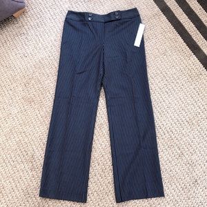 NWT Ann Taylor Navy Pinstripe Pants